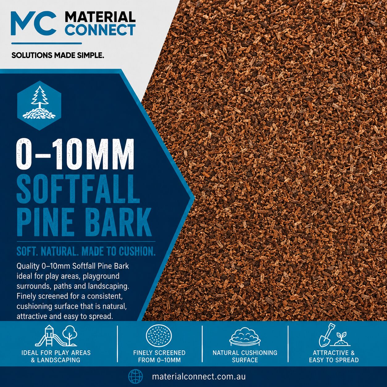 0-10mm Softfall Pine Bark