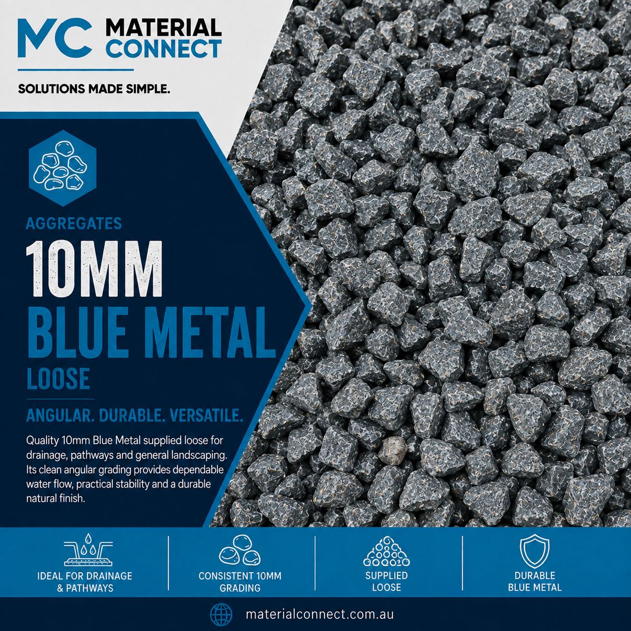 10mm Blue Metal loose