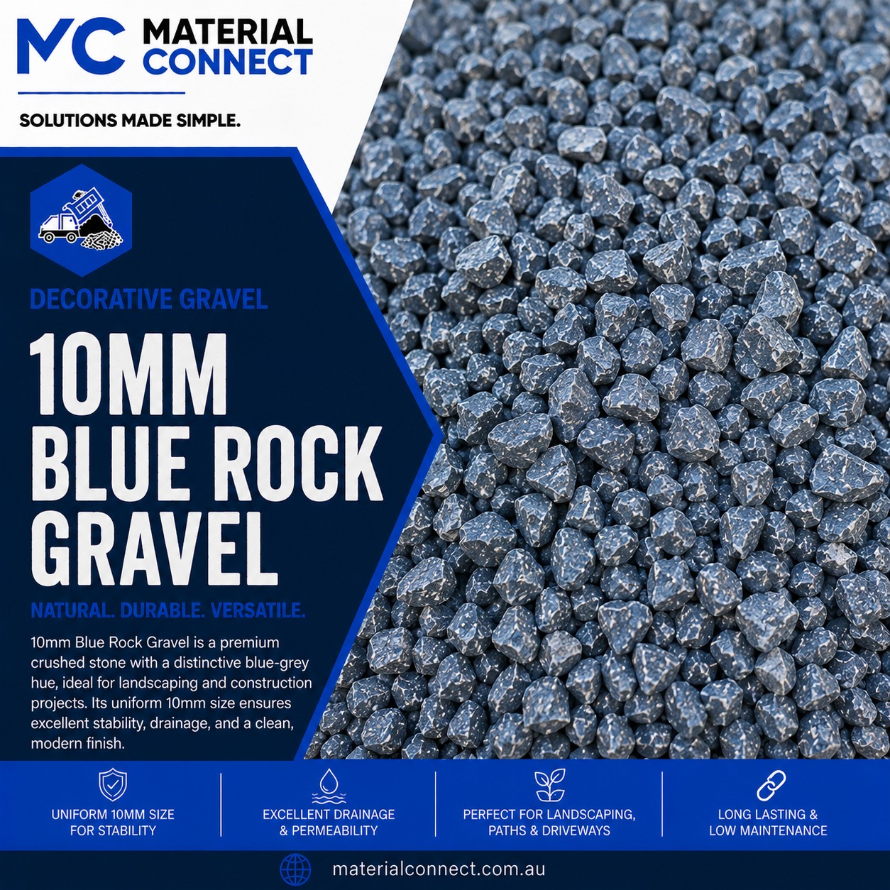 10mm Blue Rock Gravel