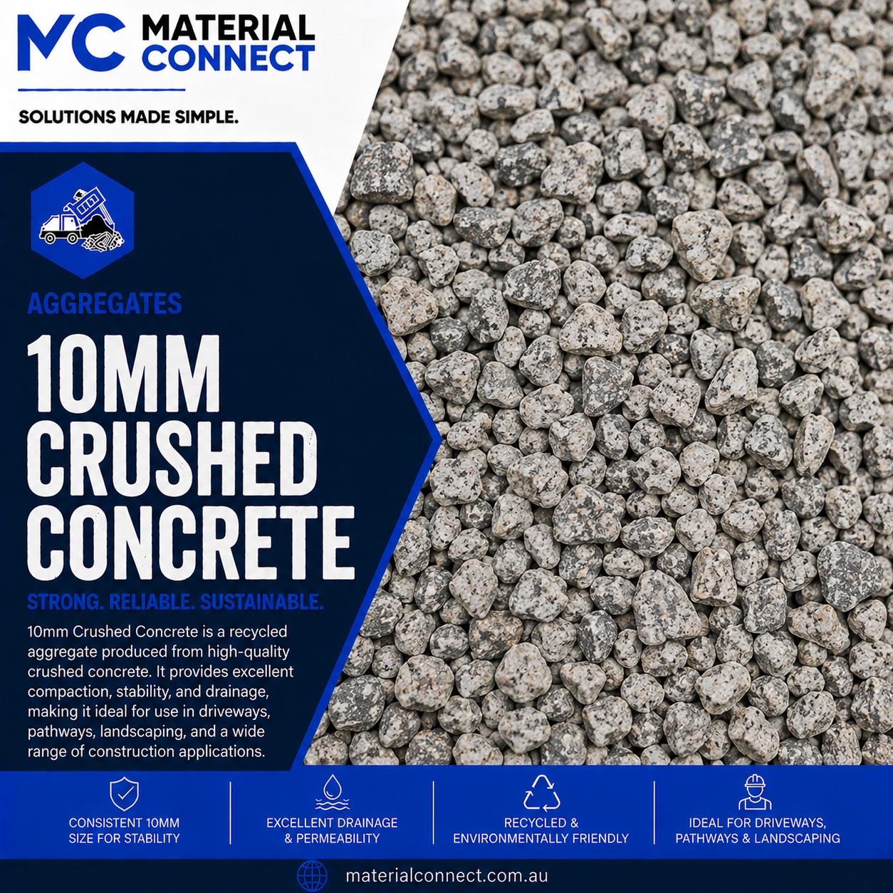 10mm Crushed Concrete